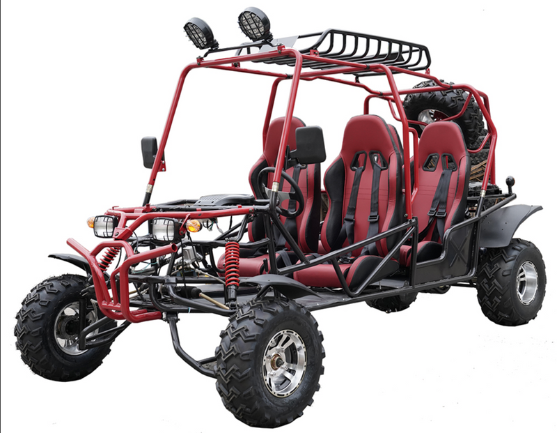 200cc Venom Hummer Go-Kart | 4 Seater | Automatic | Chrome Wheels - Image 2