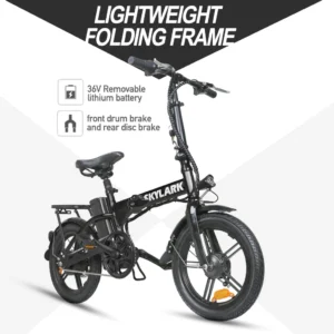 Alternative view of Nakto Skylark 16″ Folding Electric Bike