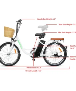 Alternative view of Nakto Elegance 22” City Cruiser Electric Bike