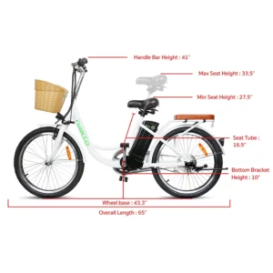 Alternative view of Nakto Elegance 22” City Cruiser Electric Bike