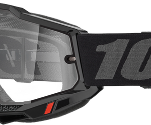 Accuri 2 Enduro Moto Goggle Black Clear Lens