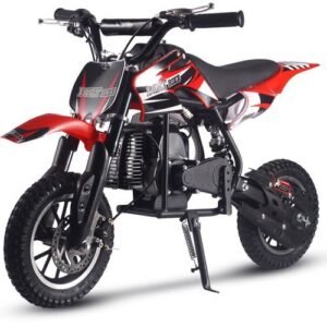 Alternative view of Alien DLX Kids Gas Dirt Bike, 50cc 2-Stroke, Age 6 and up – Blue