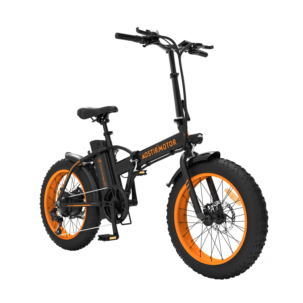 AOSTIRMOTOR A20 36V/13Ah 500W Fat Tire Folding Electric Bike - Image 4