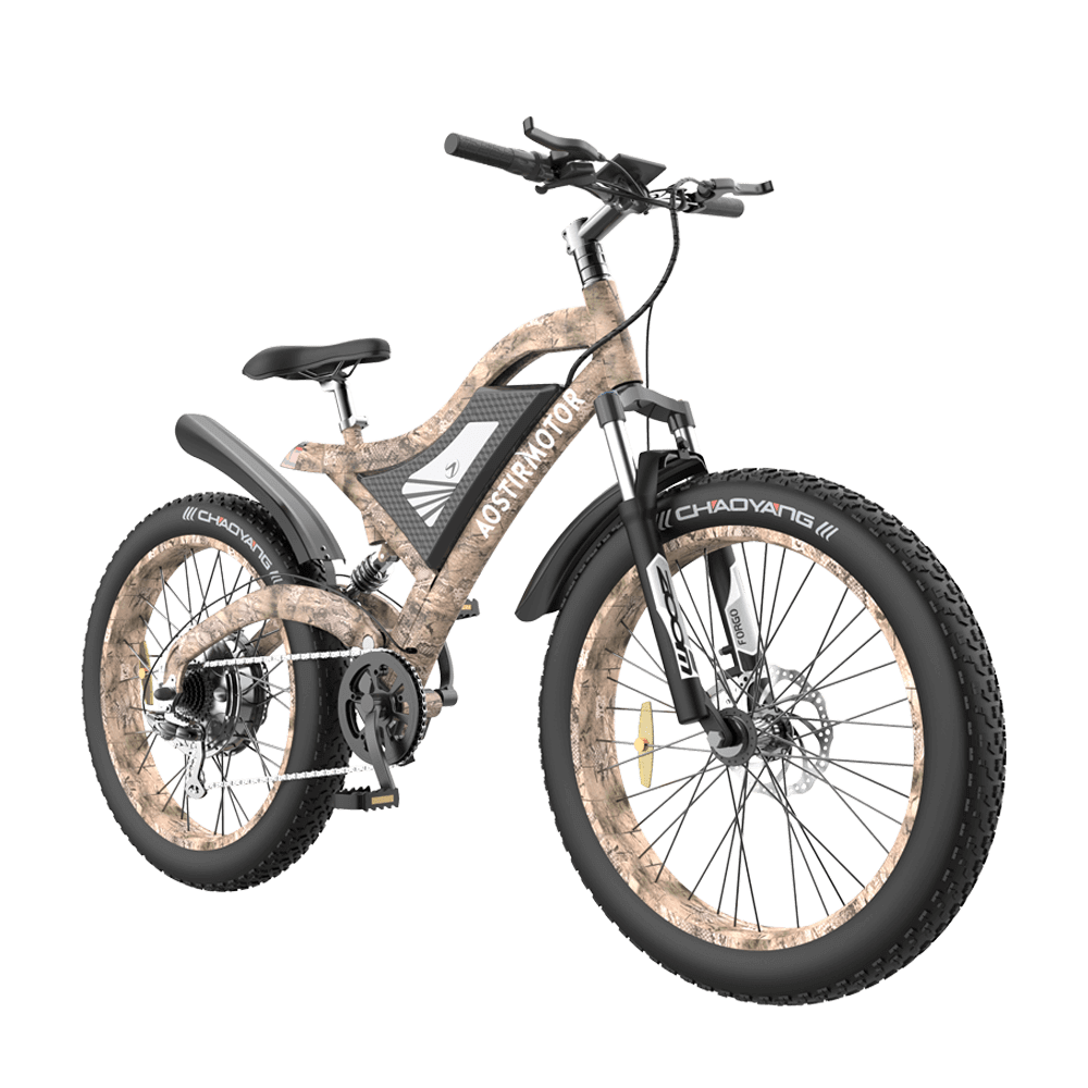 AOSTIRMOTOR S18 48V/15Ah 1500W Fat Tire Electric Bike - Image 3