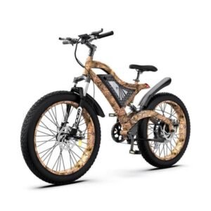 Alternative view of Aostirmotor S18 All Terrain 1500W 48V Full Suspension Mountain Electric Bike – Snakeskin