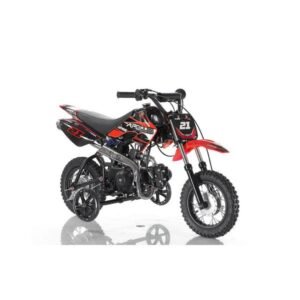 Apollo DB21 70cc Kids Dirt Bike, Semi-Auto, 10/10 inch Wheels, Training Wheels Included, Ages 6 and up – Red