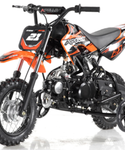 Alternative view of Apollo DB25 70cc Kids Dirt Bike, Automatic, Electric Start, 10/10 inch Wheels, Training Wheels Included, Ages 6 and up – Red