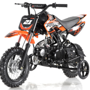 Alternative view of Apollo DB25 70cc Kids Dirt Bike, Automatic, Electric Start, 10/10 inch Wheels, Training Wheels Included, Ages 6 and up – Red