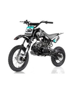 Apollo DB32 110cc Kids Dirt Bike, 4-Speed Semi-Automatic, 14/12 inch Wheels, Ages 8 and up – Black
