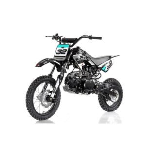 Apollo DB32 110cc Kids Dirt Bike, 4-Speed Semi-Automatic, 14/12 inch Wheels, Ages 8 and up – Black