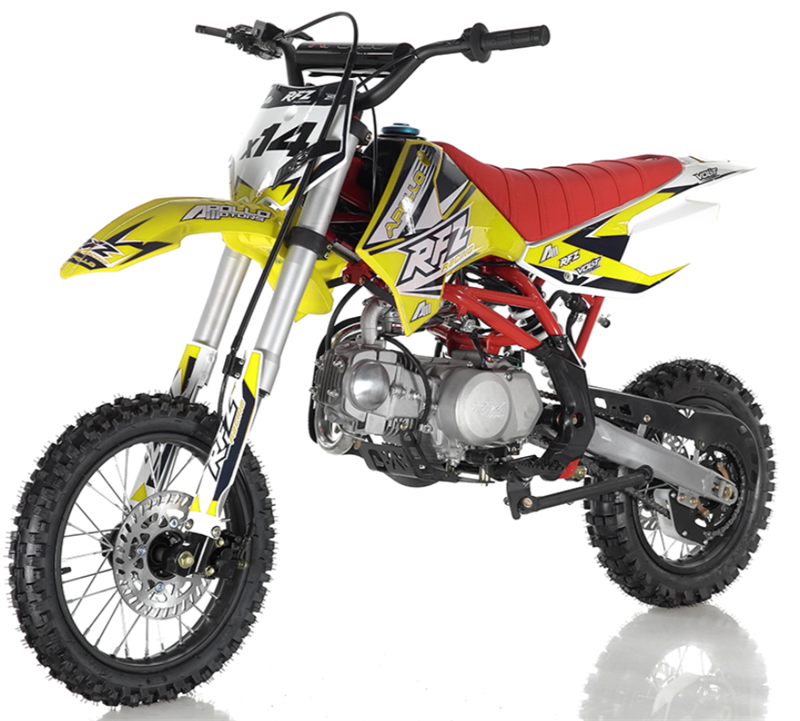 Apollo RFZ 125cc X14 Dirt Bike, 4-Speed Semi-Automatic, 14/12 inch Wheels, Ages 12 and up – Red - Image 3