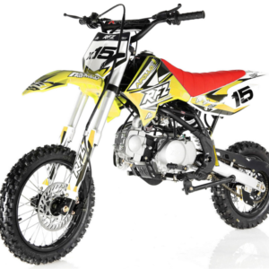 Alternative view of Apollo RFZ X15 125cc Dirt Bike, 4-Speed Manual, 14/12 inch Wheels, Upgraded Frame, Ages 12 and up – Black