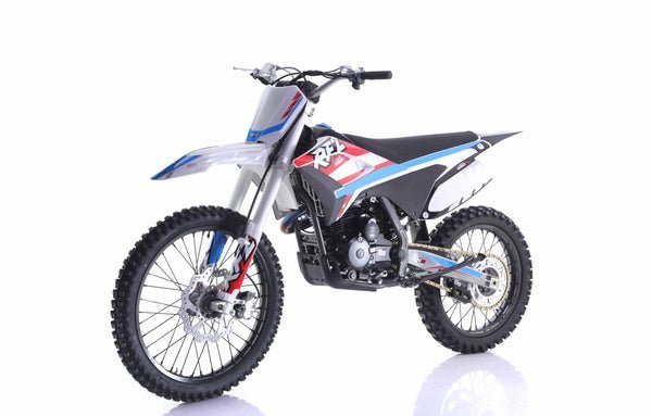 Apollo Thunder 250cc Dirt Bike, 5-Speed Manual, Electric Start, 21/18 inch Wheels, Ages 16 and up – Red