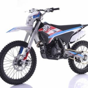 Apollo Thunder DLX 250cc Dirt Bike, 5-Speed Manual, Electric Start, Headlight, 21/18 inch Wheels, Ages 16 and up – Red