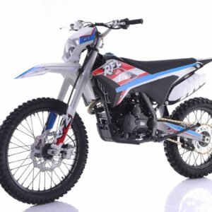 Alternative view of Apollo Thunder DLX 250cc Dirt Bike, 5-Speed Manual, Electric Start, Headlight, 21/18 inch Wheels, Ages 16 and up – Red