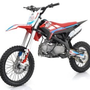 Apollo Thunder T20 125cc Dirt Bike, 4-Speed Manual, 17/14 inch Wheels, Ages 12 and up – Red