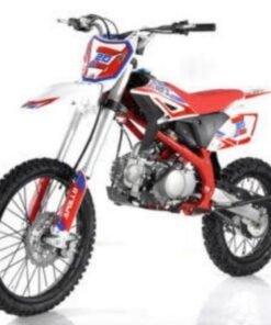 Apollo Z20 MAX 125cc Dirt Bike, 4-Speed Manual, 19/16 inch Wheels, Ages 16 and up – Red