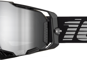 Armega Goggle Black Mirror Silver Lens