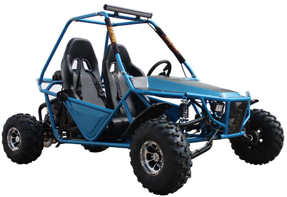 Batman 200 DLX Buggy Go Kart, Electric Start, Automatic with Reverse, 10-inch Alloy Wheels, Ages 16 and up – White - Image 3