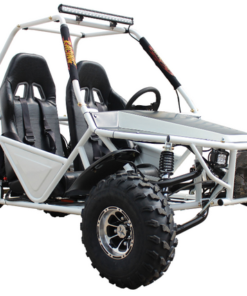 Batman 200 DLX Buggy Go Kart, Electric Start, Automatic with Reverse, 10-inch Alloy Wheels, Ages 16 and up – White