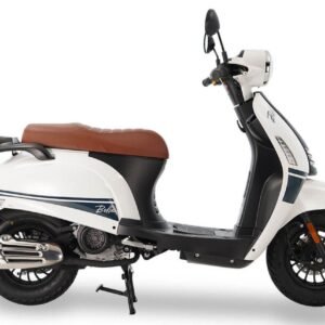 Alternative view of Bella 50cc Street Scooter, Automatic Shifting, 10 inch Aluminum Wheels, LED Lights – White