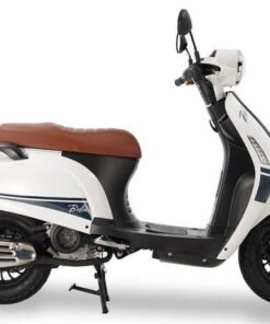 Bella 50cc Street Scooter, Automatic Shifting, 10 inch Aluminum Wheels, LED Lights – White