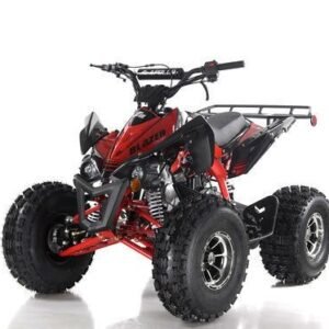 Blazer9 DLX 125cc Sport ATV, Fully-Automatic with Reverse, Deluxe 8 inch Alloy Wheels, Ages 12 and up – Red