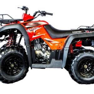 Canyon 250cc Utility ATV, Shaft Drive, Semi-automatic 4-Speed with Reverse, 10-inch Wheels – Red
