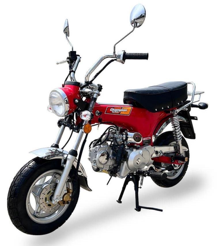 Champion 125cc Retro Motorcycle, 4-speed semi-automatic, 10 inch Wheels, 50 State Legal – Metallic Black - Image 2
