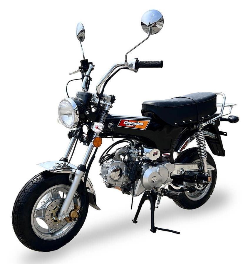 Champion 125cc Retro Motorcycle, 4-speed semi-automatic, 10 inch Wheels, 50 State Legal – Metallic Black - Image 3