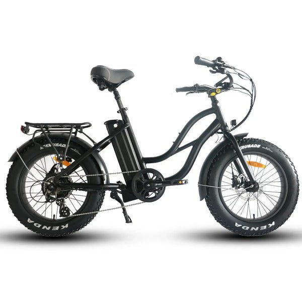 Coastal Cruiser Mini 20×4 750W 52V Fat Tire Step-Thru Beach Cruiser Electric Bike - Image 2