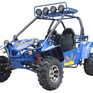 Commander 200 Buggy Go Kart, Electric Start, Automatic with Reverse, Ages 16 and up – Metallic Blue