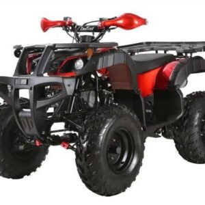 Coolster (3200U) 200cc Utility ATV, Electric Start, Automatic with Reverse, 10-inch Steel Wheels – Red