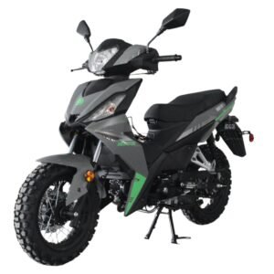 Alternative view of Cross 125RTF Off-Road Scooter, 4-Speed Semi-Auto, 13-inch Wheels, Enduro Tires – Blue