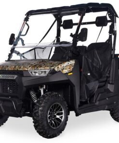 Alternative view of Crossfire LH200 EFI UTV Side-by-Side, Automatic with Reverse, Deluxe Alloy Wheels, Dump Bed, Windshield Included – Camo