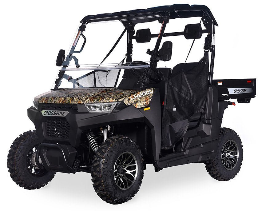 Crossfire LH200 EFI UTV Side-by-Side, Automatic with Reverse, Deluxe Alloy Wheels, Dump Bed, Windshield Included – Camo - Image 2