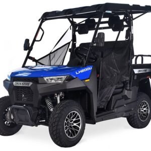 Alternative view of Crossfire LH200 Gas Golf Cart, Electronic Fuel Injection, Automatic with Reverse, Deluxe Alloy Wheels – Red