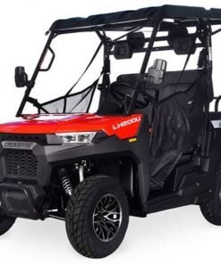 Crossfire LH200 Gas Golf Cart, Electronic Fuel Injection, Automatic with Reverse, Deluxe Alloy Wheels – Red