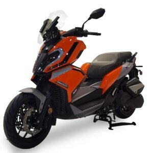 Alternative view of Defender 300cc EFI Street Scooter, Water-cooled, Automatic Shifting, Keyless Start, ABS Brakes – Grey