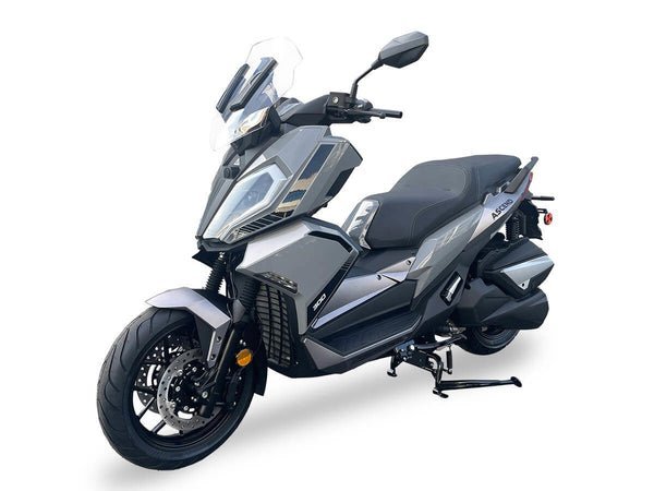 Defender 300cc EFI Street Scooter, Water-cooled, Automatic Shifting, Keyless Start, ABS Brakes – Grey