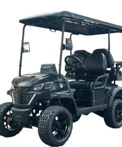 Alternative view of Dynamic GT4 Lithium Golf Cart, 48V AC 5KW Motor, 14-inch Aluminum Alloy Blackout Wheels – Black