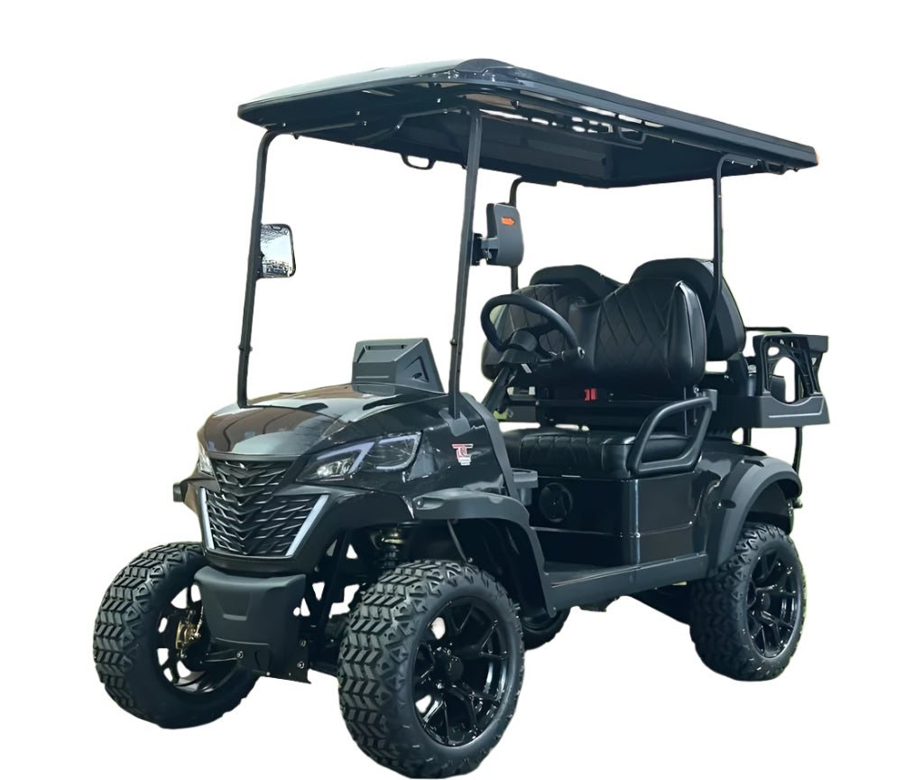 Dynamic GT4 Lithium Golf Cart, 48V AC 5KW Motor, 14-inch Aluminum Alloy Blackout Wheels – Black - Image 2