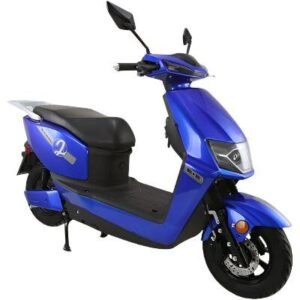 Alternative view of E-Cool Electric Street Scooter, 72v 1200w, 31mph Top Speed, 37-Mile Range – Burgundy