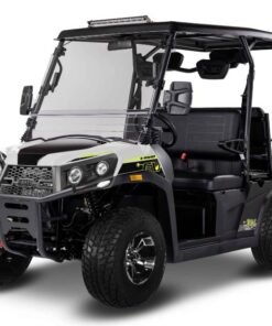 Alternative view of E-Rover Electric Golf Cart, Deluxe Alloy Wheels, Windshield Included – White