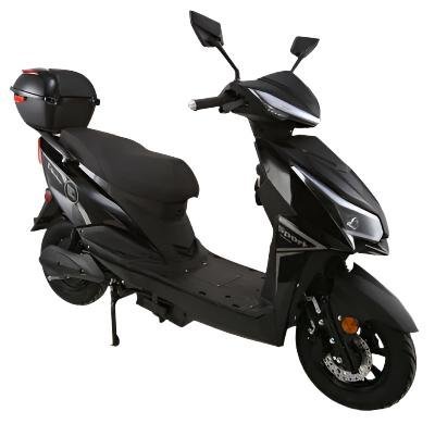 E-Strike Electric Street Scooter, 72v 1200w, 31mph Top Speed, 37-Mile Range – Burgundy - Image 2