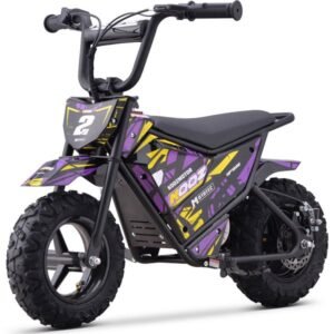 Electric Mini Bike, 24v 250w, Ages 6 and up – Purple