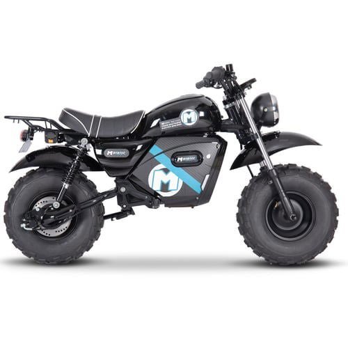 Electric Powered Mini Bike, 60v 1500w Lithium, Hydraulic Disc Brakes, LED Headlight – Black - Image 4