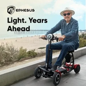 Alternative view of 250W FOLDING 4-WHEEL MOBILITY SCOOTER