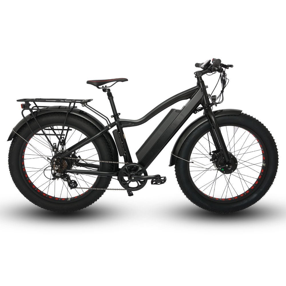 EUNORAU FAT-AWD 48V 15.6Ah/25Ah 600W All Wheel Drive Fat Tire Electric Bike - Image 2