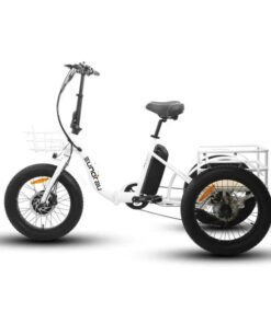 EUNORAU NEW-TRIKE 500W 48V Step Through Fat Tire Folding Electric Tricycle